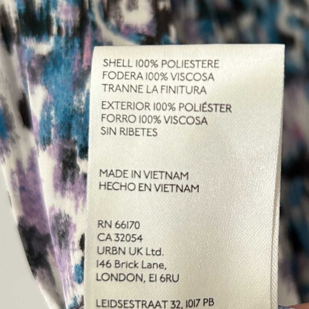 Anthropologie Blue and White High Low Asymmetrical Skirt - Picture 4 of 6